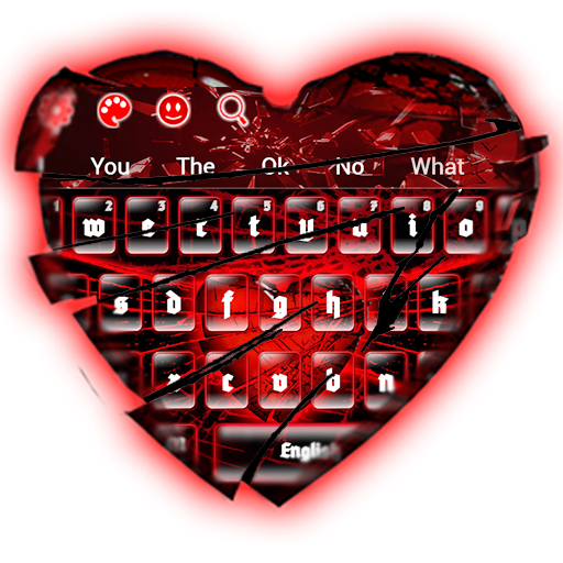Heart Glass Broken Keyboard icon