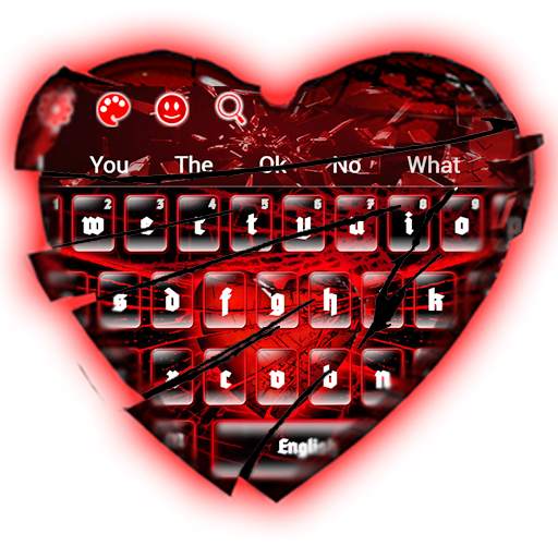Heart Glass Broken Keyboard 10001003