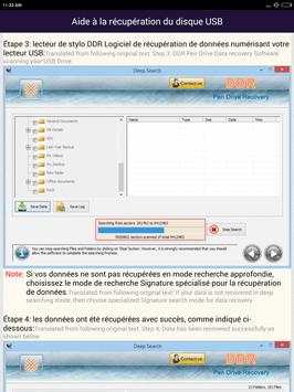Récupération de données du lecteur USB French Help скриншот 11