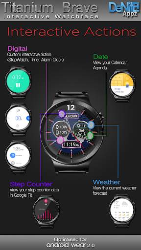 Titanium Brave HD WatchFace Widget Live Wallpaper screenshot 3