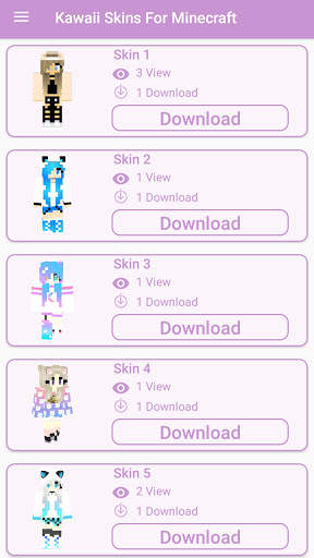 Kawaii Skins😍 for Minecraft screenshot 1