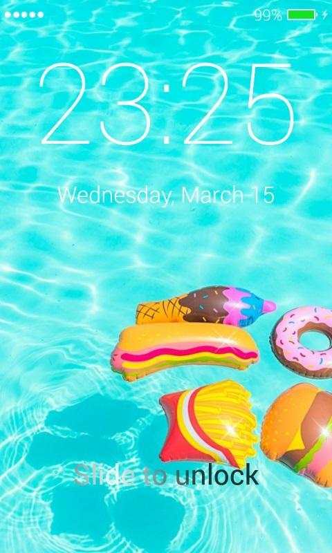 Summer Lock Screen 4 تصوير الشاشة