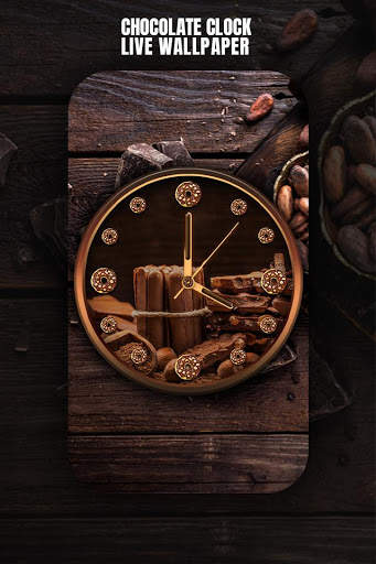 Chocolate Clock Live Wallpaper screenshot 4