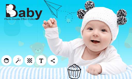 Baby Photo Doodle Effect Editor : Story For Social screenshot 1