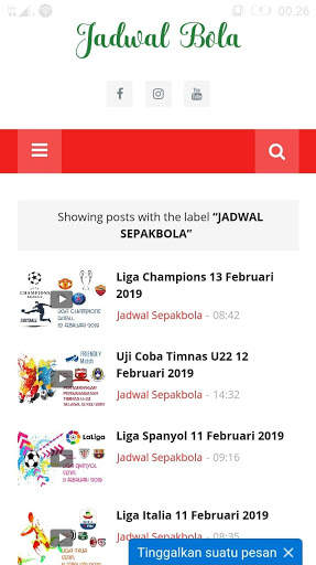Jadwal Bola screenshot 2