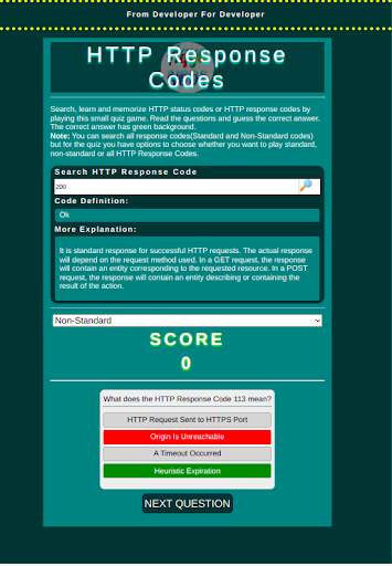 HTTP Response / Status Code screenshot 13