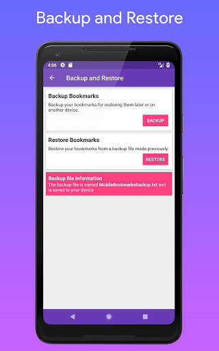 Mobile Bookmarks: Free bookmark manager screenshot 6