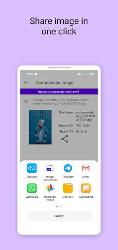 Image Compressor Lite | Size in kb &mb screenshot 6