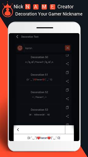 Nickname Generator : Fire Free Name Style Creator screenshot 7