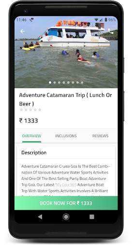 MY GOA 365 - Watersports, Dinner Cruise screenshot 3