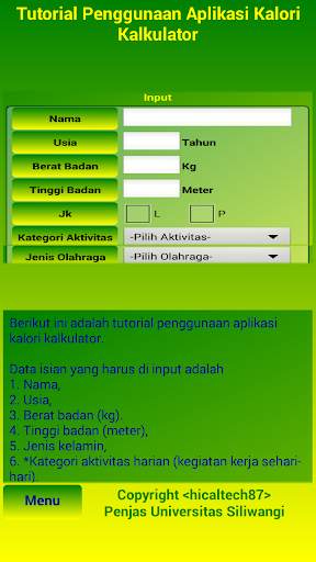 Penghitungan Kalori screenshot 6