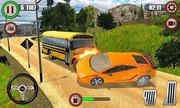 Hill Climb Simulator - Bus Mountain Drive 3D screenshot 3