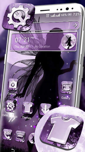 Fairy Dark Purple Theme screenshot 1