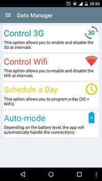 Data Manager (Wifi   3g) screenshot 1