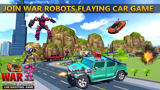 Grand Robot Flying Car 3D Transform Robot Game screenshot 10