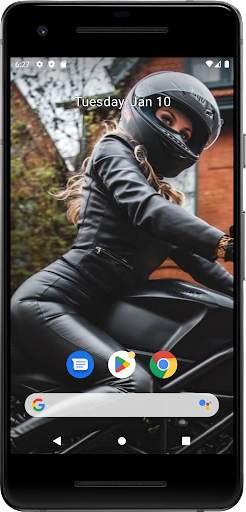 Sexy Girls on Moto Wallpaper screenshot 4