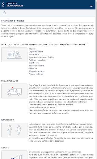 L'APPLICATION COLONNE VERTÉBRALE screenshot 2