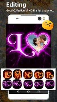 Fire Lighting Text Photo Editor screenshot 4
