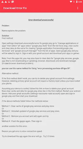 Play Store Download Error Code Fix screenshot 8