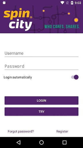 Spin City car sharing screenshot 1