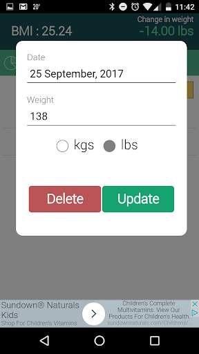 My weight Manager screenshot 4