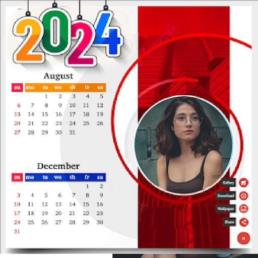 Calendar photo frame 2024 screenshot 4