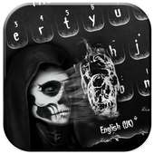 Flaming Skull Keyboard icon