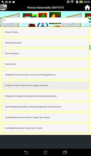 Rumus Mapel Matematika Untuk Tingkat SMP/MTS screenshot 5