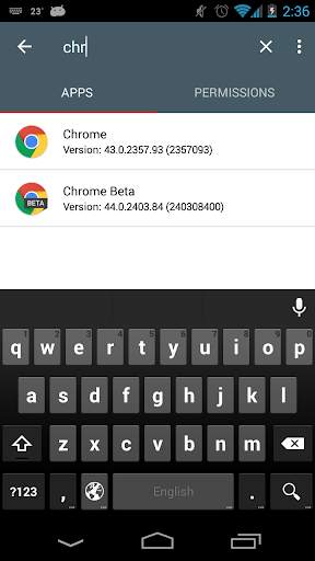 App Info screenshot 2