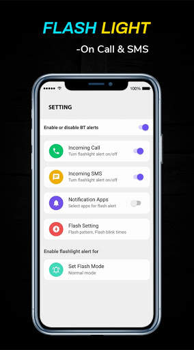 Mobile Color Flash Alert - Call & SMS screenshot 6