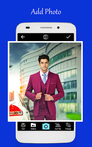 Men office suit photo editor screenshot 2