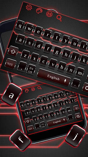 Red Black Metal Keyboard screenshot 1