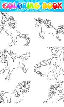 Unicorn Coloring Kids Paint screenshot 1