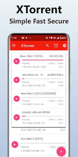 XTorrent - Simple Fast Torrent Download Manager screenshot 1