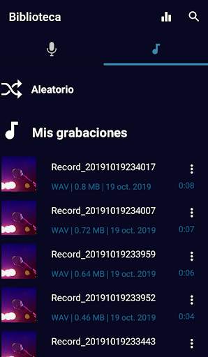 Highsound: Grabadora de Audio 3 تصوير الشاشة