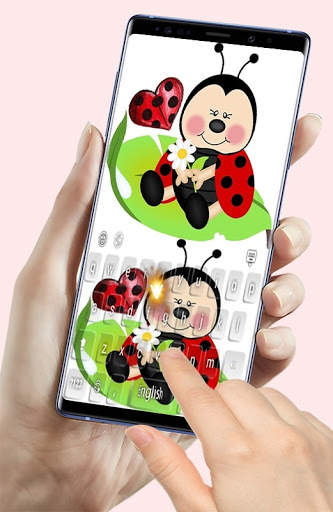 Ladybirds Hearts Keyboard Theme screenshot 2