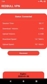 RedBull VPN screenshot 2