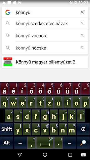Könnyű magyar billentyűzet "Mo screenshot 2