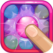 Fun Popping bubbles finger tapping games icon