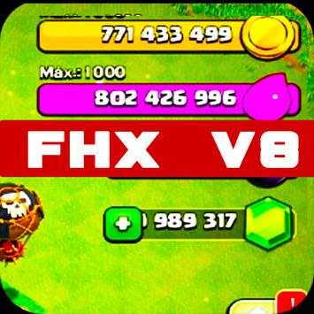 FHX v8 Clash of Clans Tricks screenshot 1