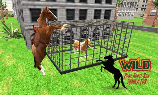 Wild Pony Horse Run Simulator screenshot 1