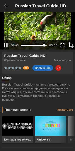 Онлайн ТВ каналы (МакС) скриншот 5