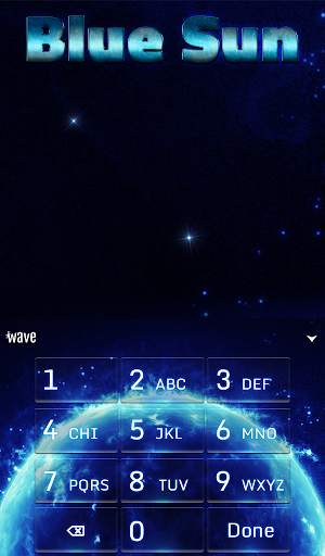 Blue Sun Animated Keyboard + Live Wallpaper screenshot 5