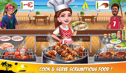 Super Chef Beach Bbq Kitchen Story Cooking Games screenshot 6
