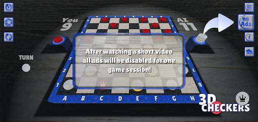 Checkers 3D Board Game स्क्रीनशॉट 4