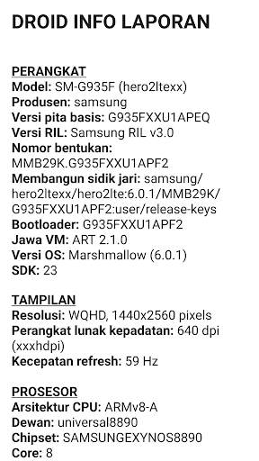 Droid Hardware Info screenshot 3