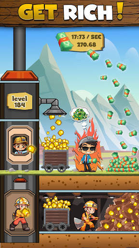 Idle Miner Gold Clicker Games screenshot 3