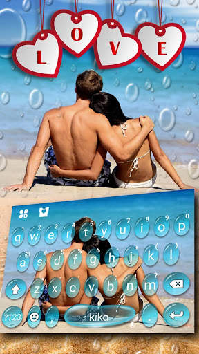 Romantic Photo Tastatur-Thema screenshot 1