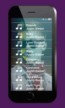 Justin Bieber song Ringtone 2018 screenshot 1