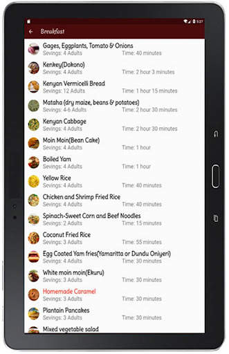 Continental food recipes app screenshot 8